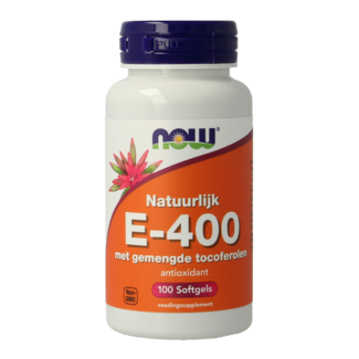 NOW Vitamin E-400 gemischte Tocopherole 100 Softgels