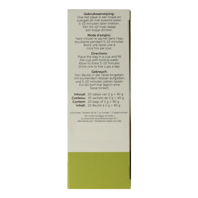 Té de hinojo 20 bolsitas