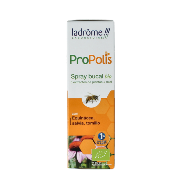 Ladrome Propolis throat and mouth spray organic 30 Millilitres