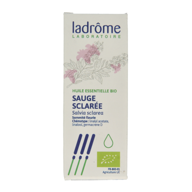 Olio di Salvia Sclarea Biologico Ladrome 10 Millilitri