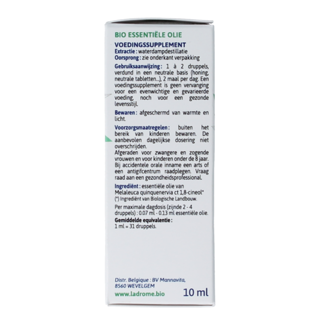 Ladrome Niaouli oil 10 Millilitres