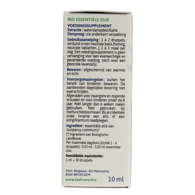 Ladrome Wacholderbeerenöl bio 10 Milliliter