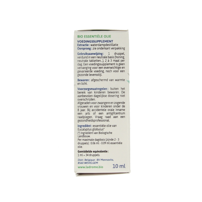 Eucalyptus globulus organic oil 10 Millilitres