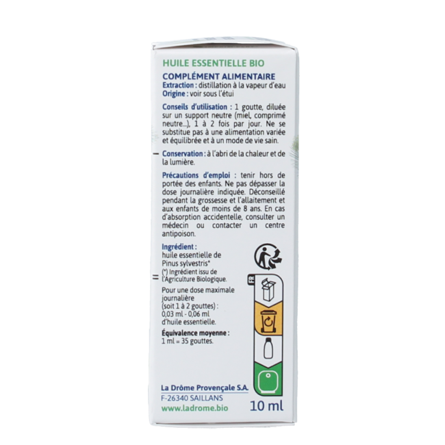 Ladrôme Aceite Esencial de Pino Bio 10 ml