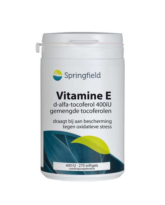 Springfield Vitamina E 400UI 270 Softgel | MyFitRank