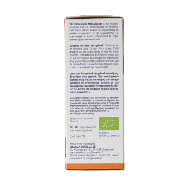Balsemieke melissegeest bio 50 Milliliter