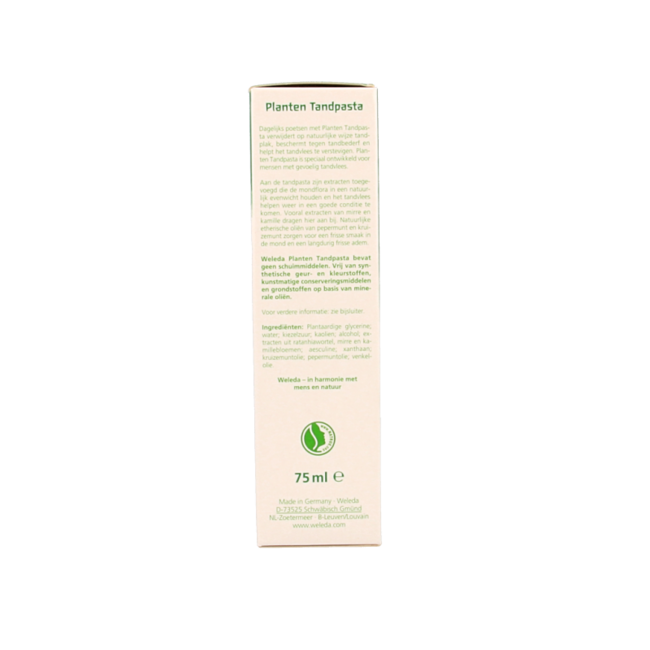 Oral care plant toothpaste 75 Millilitres
