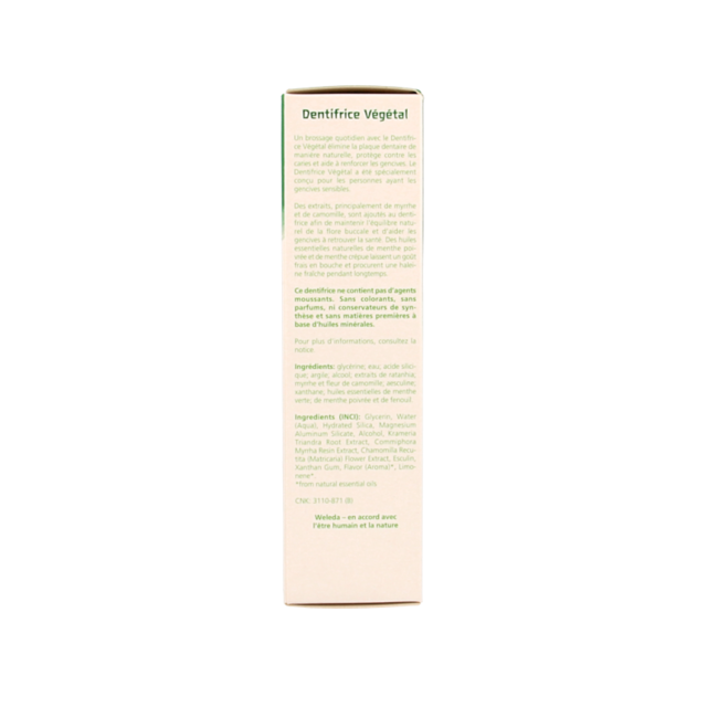 Oral care plant toothpaste 75 Millilitres