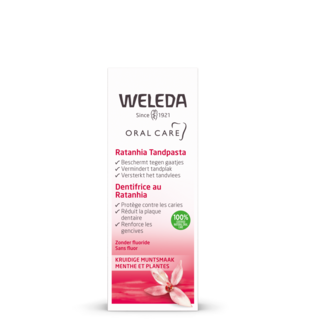 Weleda Oral care ratanhia toothpaste 75 Millilitres