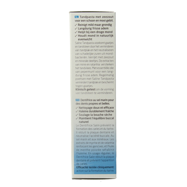 Dentifricio salino per igiene orale 75 Millilitri