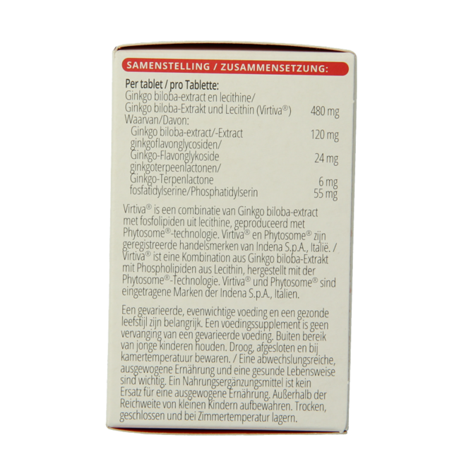 Vitals Ginkgo biloba PS 480 mg 60 Tablets