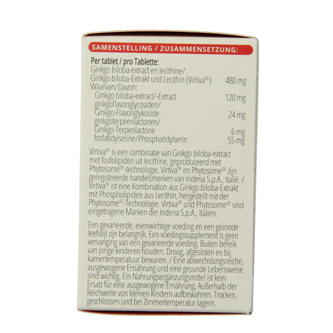 Vitals Ginkgo biloba PS 480 mg 60 Tabletten