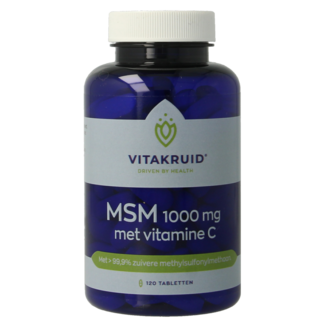Vitakruid MSM 1000 mg > 99,9 % de pureza + vitamina C 120 comprimidos