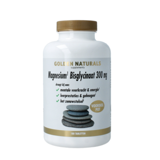 Golden Naturals Magnesio bisglicinato 300mg 180 Comprimidos