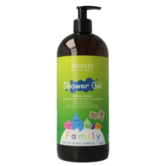 Benecos natural beauty Benecos natural beauty Natural shower gel family size wellness moment 950 Milliliter