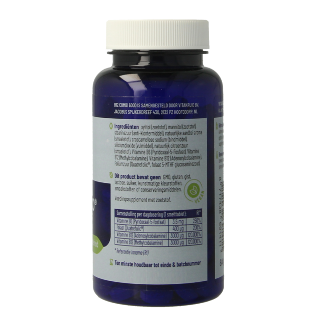 B12 Combi 6,000 with Active Folate 120 Melting Tablets