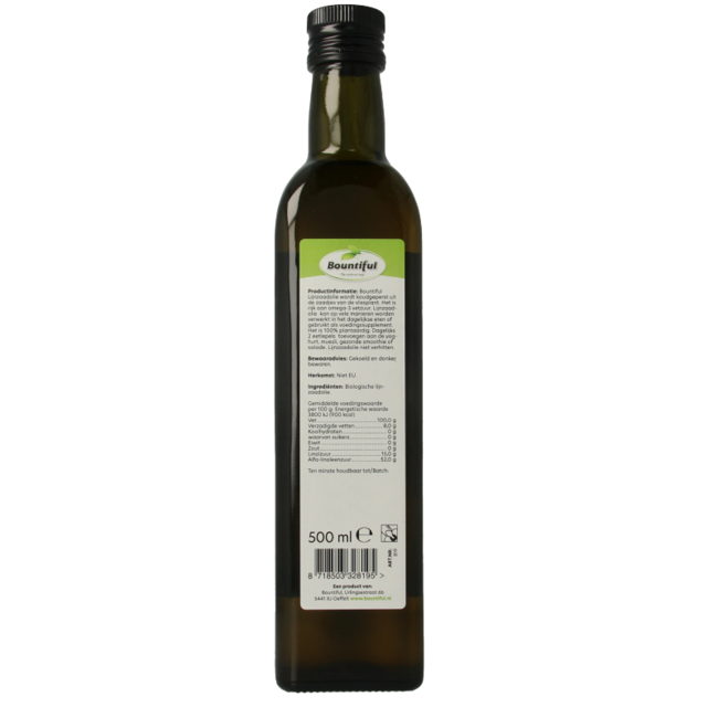 Organic linseed oil 500 Millilitres