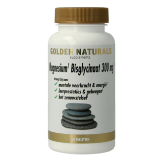 Golden Naturals Bisglicinato de magnesio 300mg 60 comprimidos