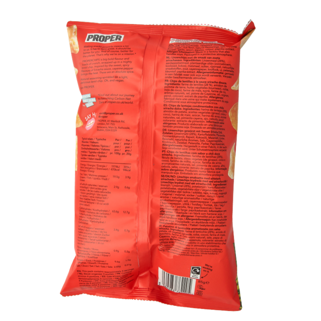Proper Chips Sweet Sriracha Gluten Free 85g