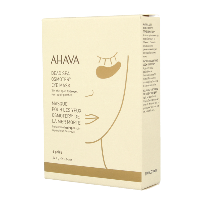 Mascarilla para ojos Ahava Osmoter 6 unidades