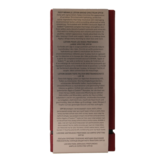Ahava Deep wrinkle lotion SPF30 50 Milliliter