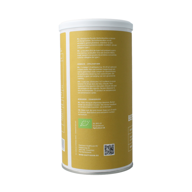 Organic beef bone broth botten bouillon bio 180 Gram
