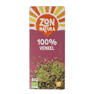 Zonnatura Zonnatura Tisane au fenouil 100 % bio 20 sachets