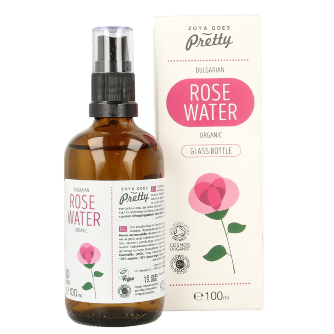 Zoya Goes Pretty Organic rose water glass bottle 100 Milliliter