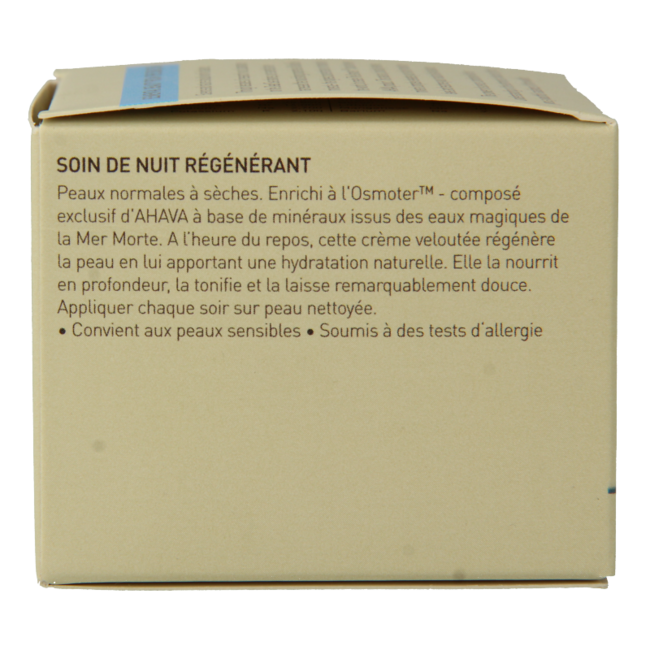 Ahava Crema Notte Ristrutturante per Pelli Normali/Secche 50 Millilitri