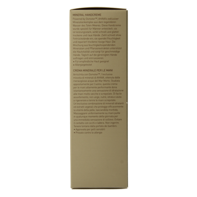 Ahava Men mineral hand cream 100 Millilitres