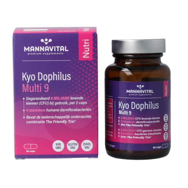 Mannavital Kyo dophilus multi 9 60 gélules