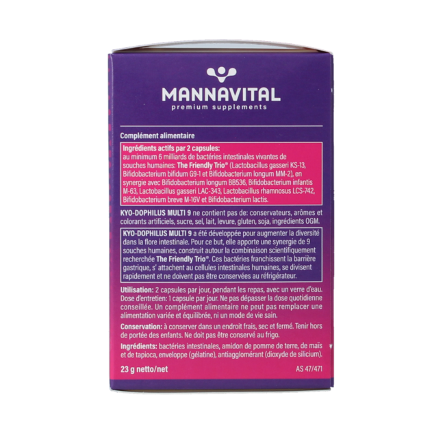 Mannavital Kyo Dophilus Multi 9 60 Kapsułek