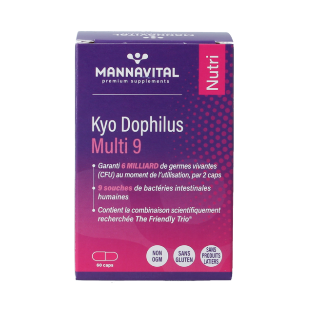 Mannavital Kyo Dophilus Multi 9 60 Capsule
