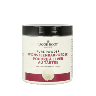 Jacob Hooy Jacob Hooy Cream of Tartar Baking Powder 125g