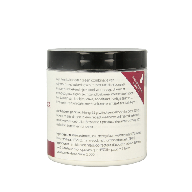 Jacob Hooy Poudre à lever à la crème de tartre 125 g