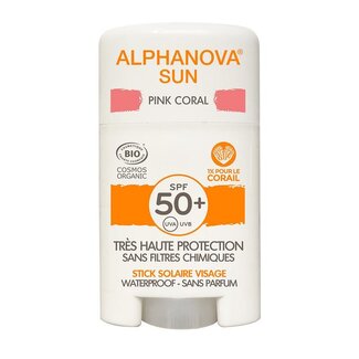 Alphanova Sun Alphanova Sun Sun stick face pink SPF50+ 12 Gram