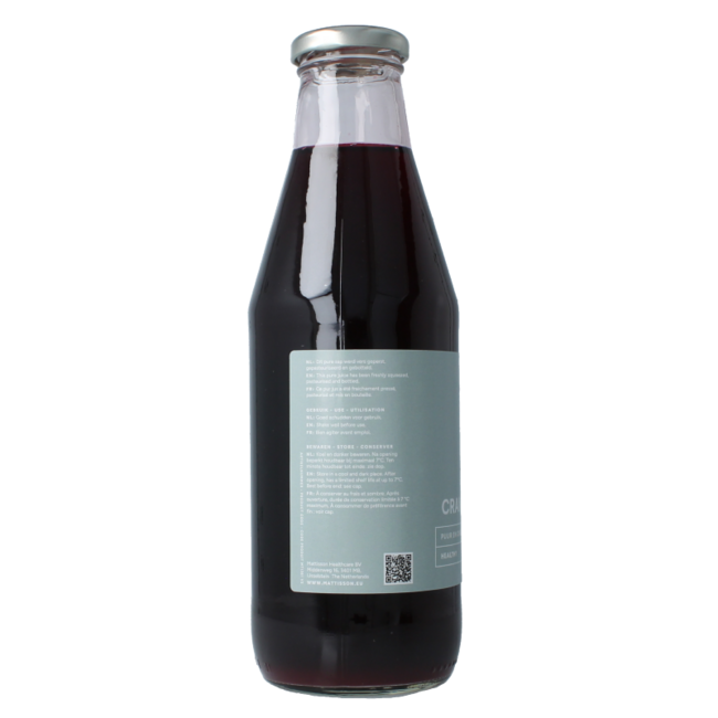 Mattisson Organic Cranberry Juice 750ml