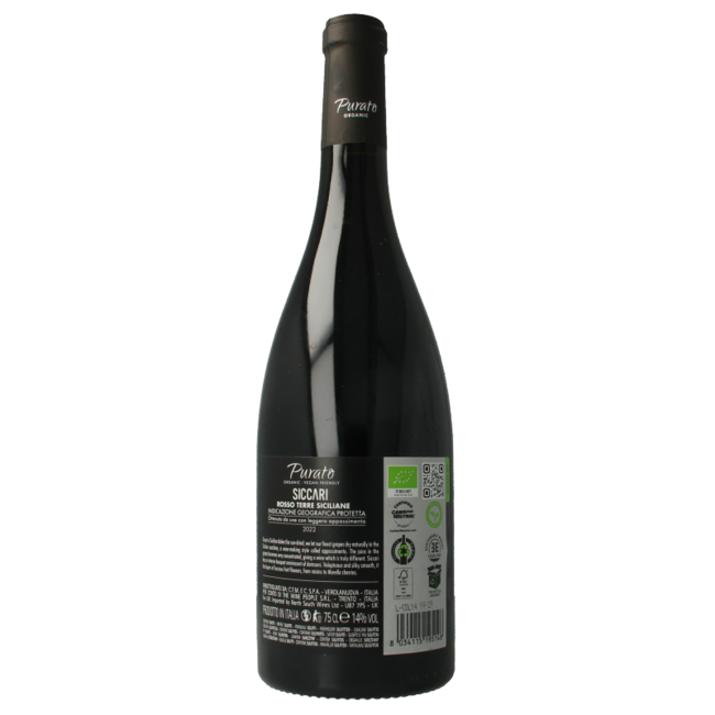 Purato Siccari Appassimento Terre Siciliane Biologico 750 ml