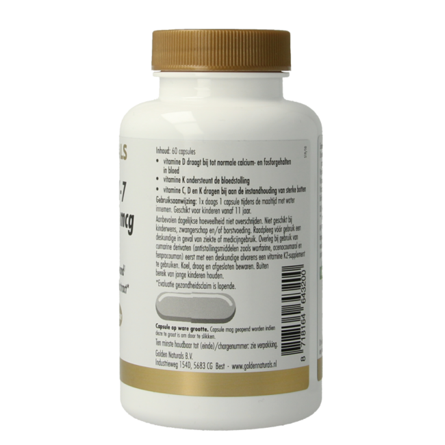 Vitamina K2 200mcg & D3 25mcg 60 Capsule vegetariane