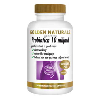 Golden Naturals Golden Naturals Probiotics 10 Billion 180 Vegetarian Capsules