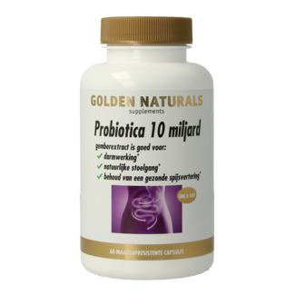 Golden Naturals Probiotica 10 mil millones 60 Cápsulas vegetarianas