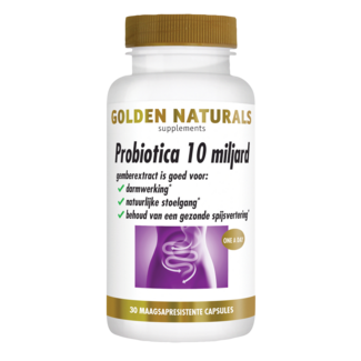 Golden Naturals Golden Naturals Probiotica 10 mil millones 30 cápsulas vegetarianas
