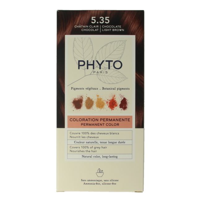 Phyto Paris Phytocolor collezione 5.35 castano chiaro cioccolato 1 Pezzo