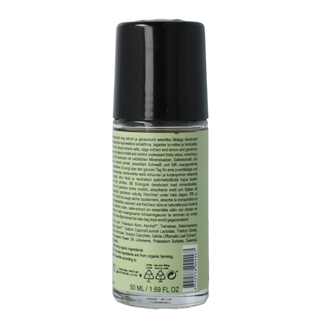 Joik Organics desodorante mineral de limón y geranio vegano 50 mililitros