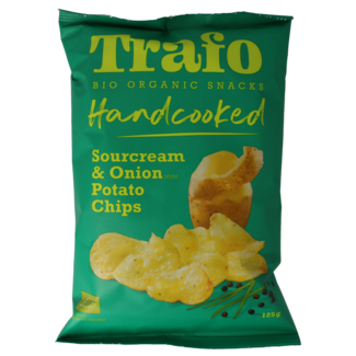 Trafo Chips artigianali panna acida e cipolla bio 125 Grammi