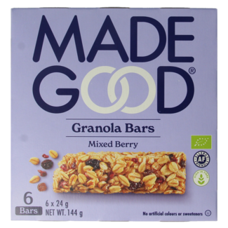 Made Good Made Good Barrita de granola frutos rojos 24 gramos bio 6 unidades