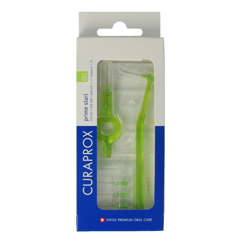Curaprox Prime start rager 11 verde claro 5,0 mm 5 unidades