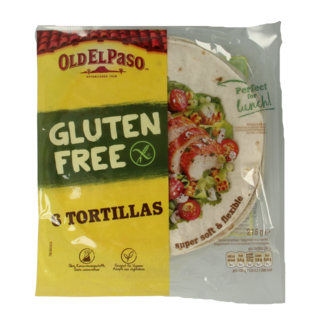 Old El Paso Tortillas sans gluten 6 pièces 216 g