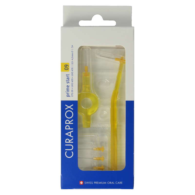 Curaprox Prime start cepillo interdental 09 amarillo 4 mm 5 unidades
