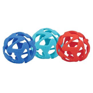 Nuby Silikonowa piłka-gryzak Nuby 3 miesiące+ 1 sztuka